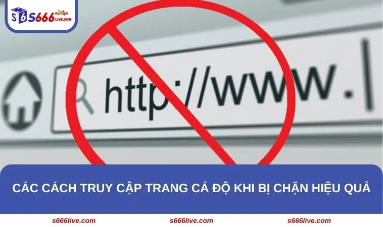 Bật mí 3 cách truy cập trang cá độ bị chặn an toàn và nhanh chóng nhất