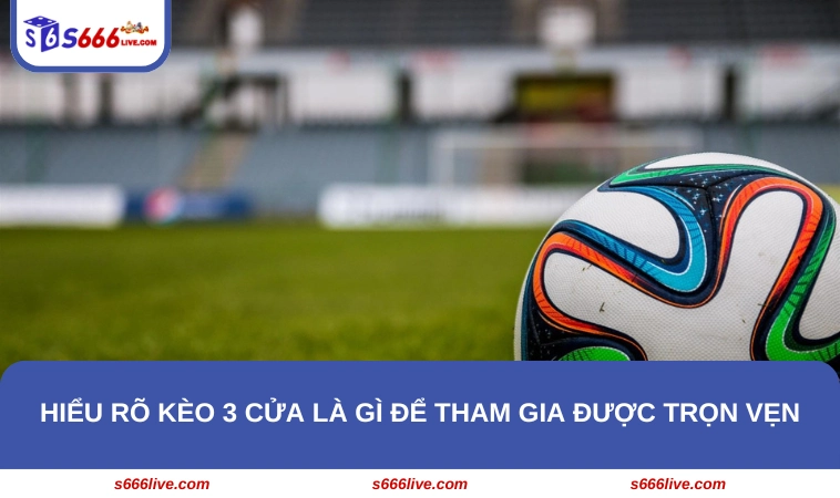 Hiểu rõ kèo 3 cửa là gì để tham gia được trọn vẹn