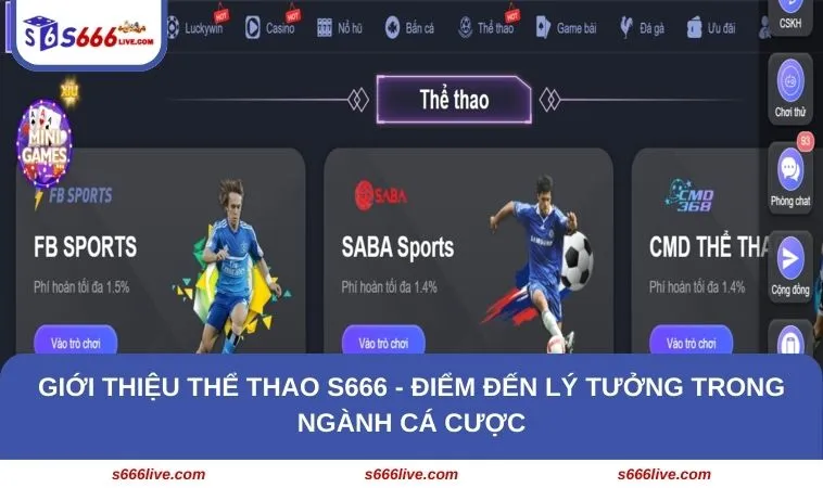 Giới thiệu thể thao S666 - Điểm đến lý tưởng trong ngành cá cược