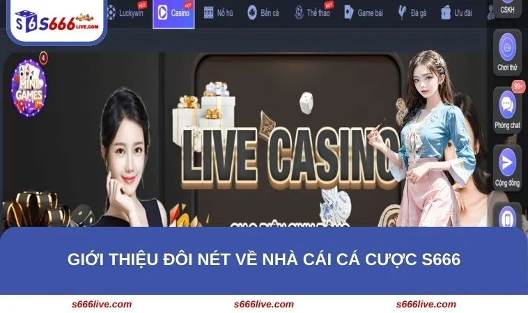 Giới thiệu đôi nét về nhà cái cá cược S666
