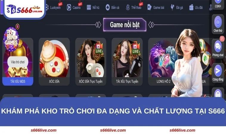 Khám phá kho trò chơi đa dạng và chất lượng tại S666
